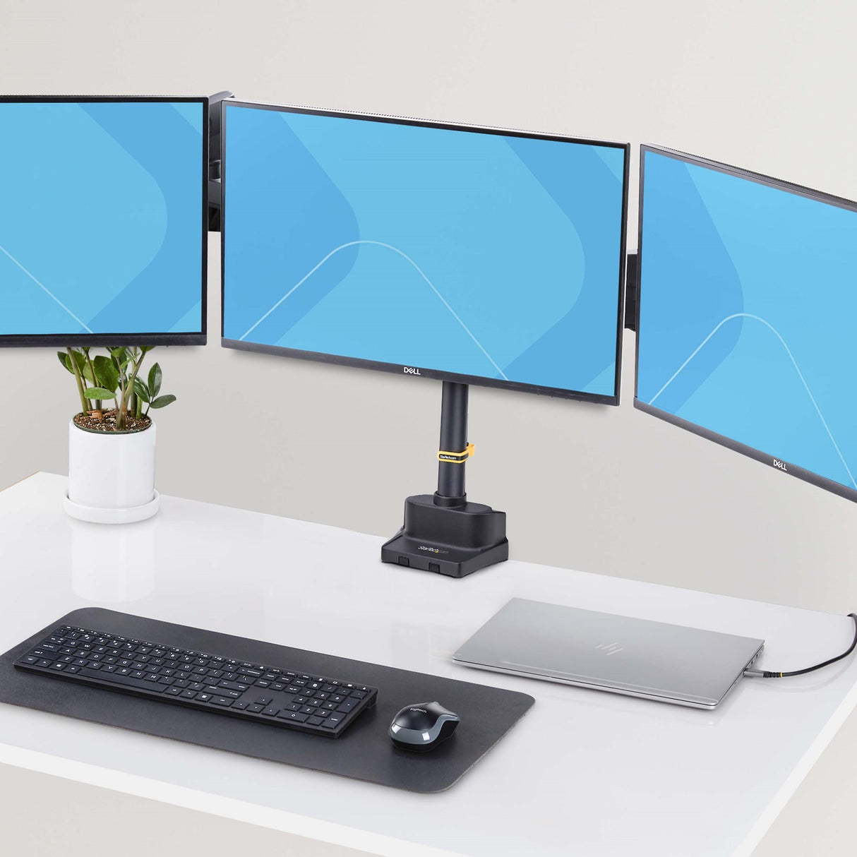 EAN 0065030902038 - StarTech.com 3MP2AG-MONITOR-ARM soporte para monitor 68,6 cm (27") Negro imagen 10