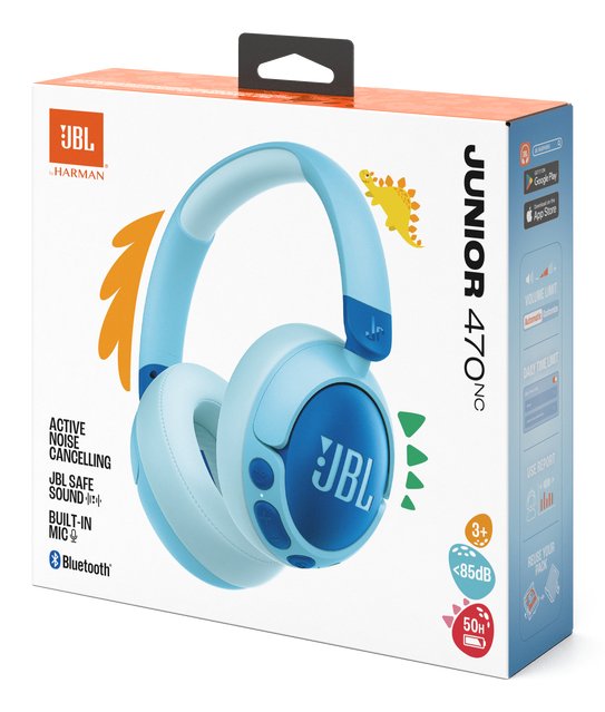 EAN 1200130016547 - JBL Junior 470NC Auriculares Inalámbrico Diadema Llamadas/Música USB Tipo C Bluetooth Azul imagen 7