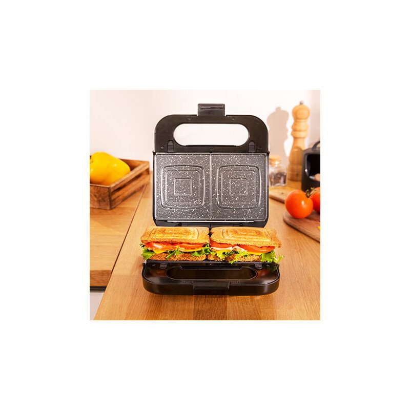 EAN 8435484043090 - Cecotec 04309 sandwichera 1000 W Negro, Acero satinado imagen 5