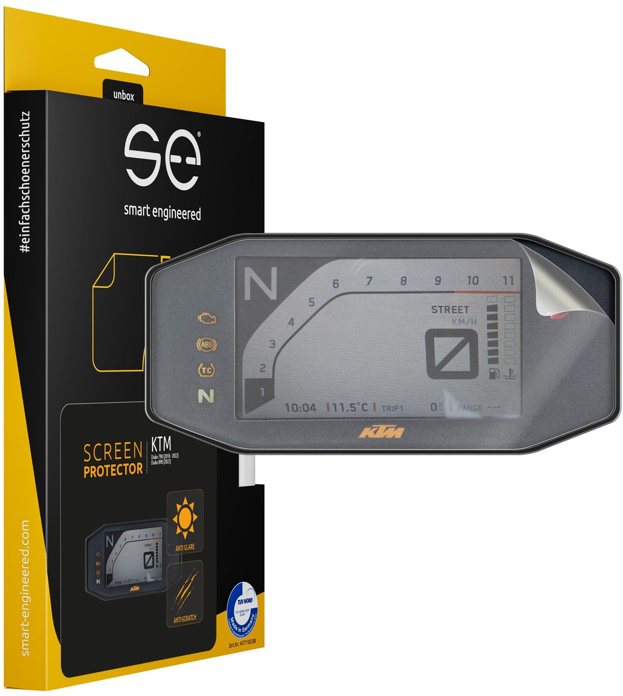 Smart Engineered Se-Dcp-2-0102-0166-1-M Protector De Pantalla Ktm Duke 790 (2018-2022) / Duke 890 (2018-2022) / 690 Duke/R (2016-2019)