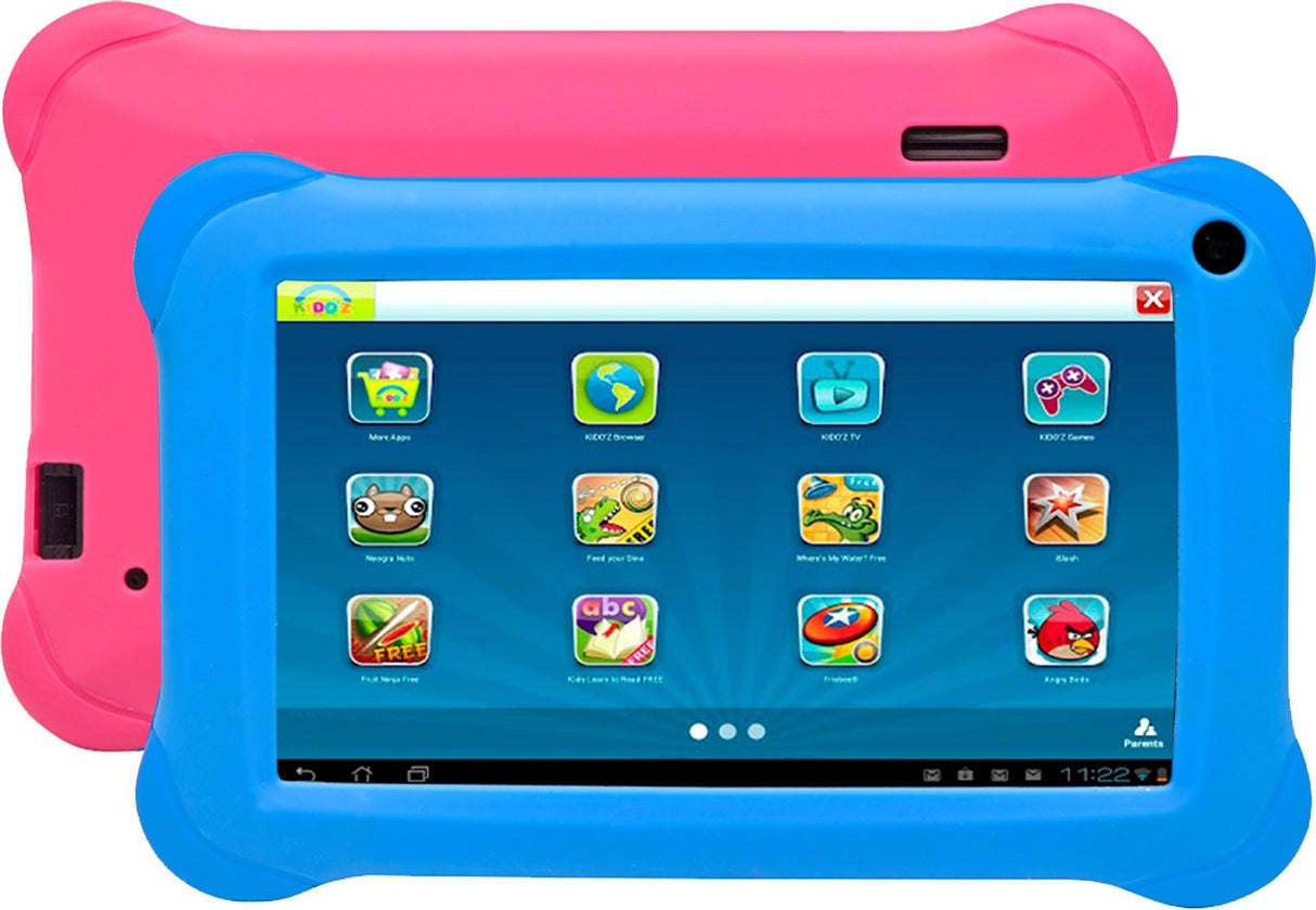 Tablet Denver Infantil Taq-70353bluepink Qc 1.2ghz 1gb Ddr3 16gb 7\1android 8.1+Kidoz Fundas Rosa+Azul