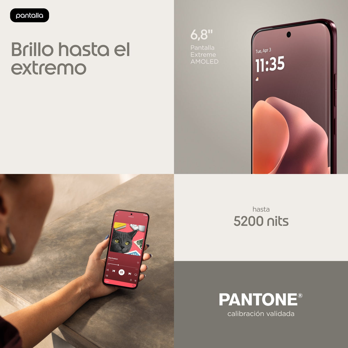 Motorola Moto Edge 70 Pro 12/512gb Pantone Zinefande Red