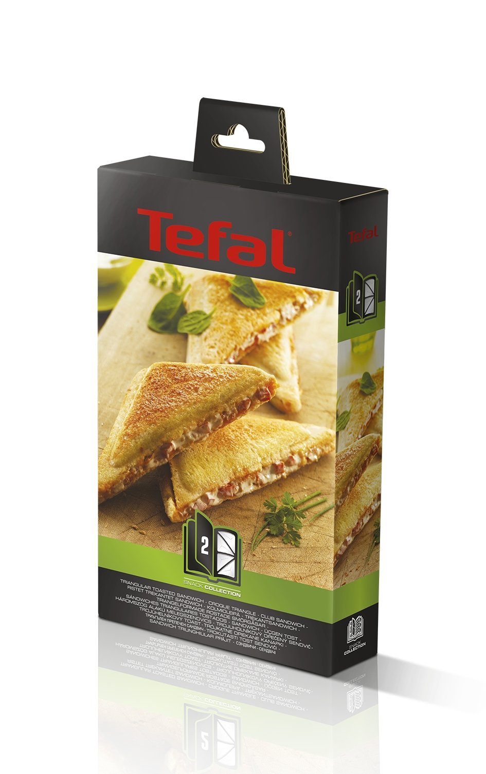 Tefal Xa800212 Triangle Toasted Sandwich Set