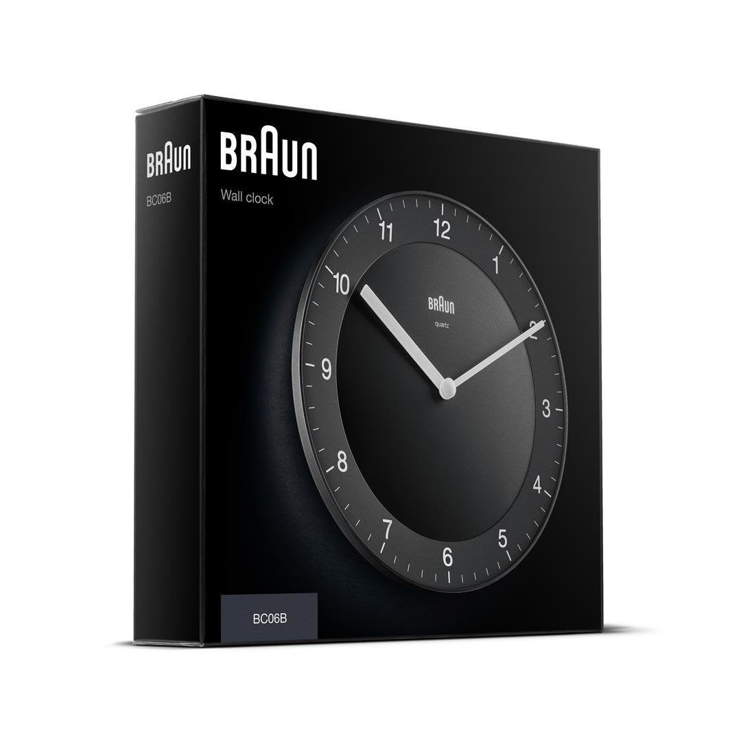 EAN 4007218670762 - Braun BC 06 B Quarzwanduhr analog schwarz Reloj de cuarzo Círculo Negro imagen 5