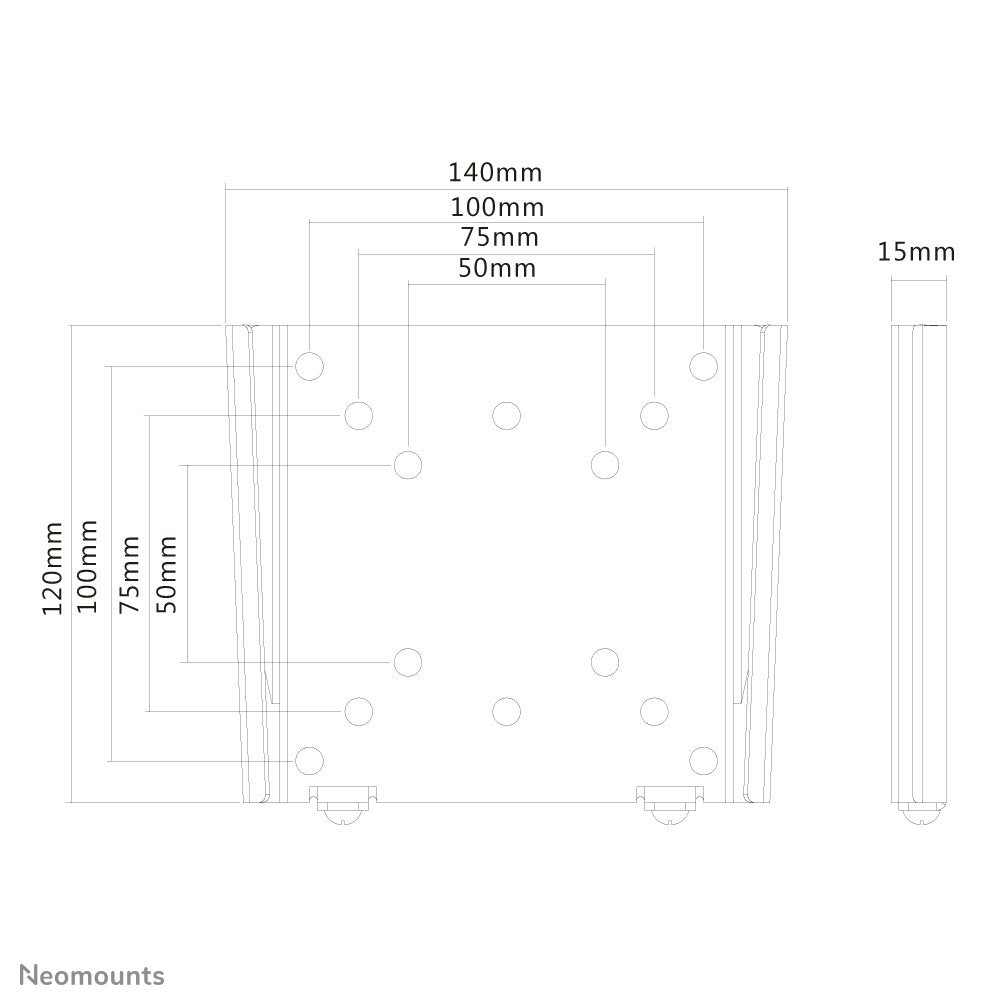 EAN 8717371441319 - Neomounts FPMA-W25 soporte para TV 76,2 cm (30") Plata imagen 11
