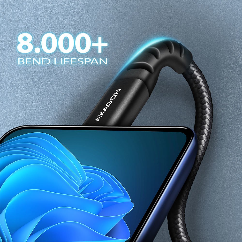 EAN 8595247906854 - Axagon BUCM-AM15AB cable USB USB 2.0 1,5 m USB A USB C Negro imagen 4