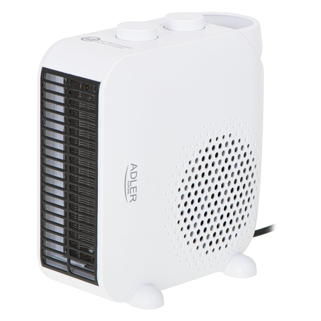 Adler Ad 7725w Calefactor Eléctrico Interior Blanco 2000 W Ventilador Eléctrico