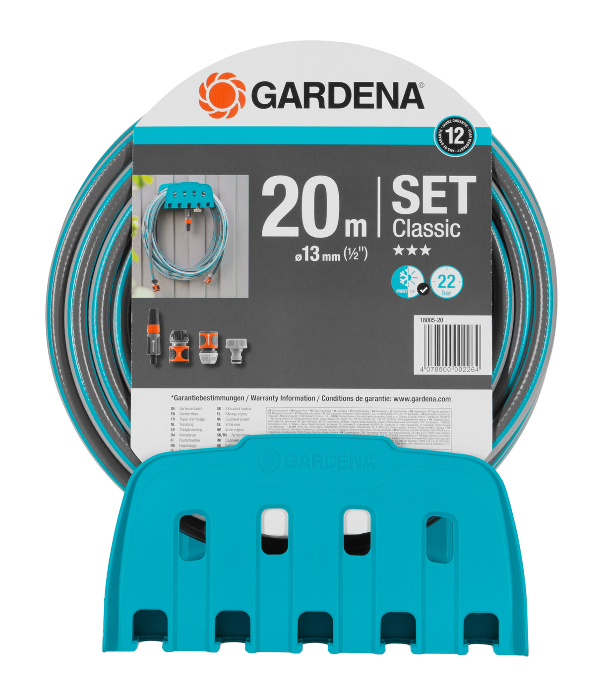 EAN 4078500029780 - Gardena 18005-50 manguera de jardín 20 m Por encima del suelo Azul imagen 1