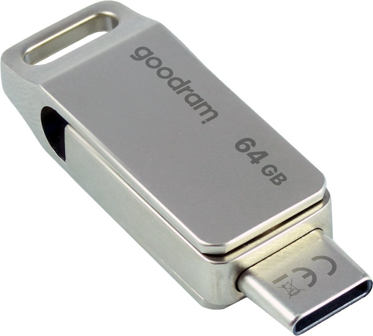 Pendrive Goodram 64gb Oda3 Plata Usb 3.0 Tipo-C