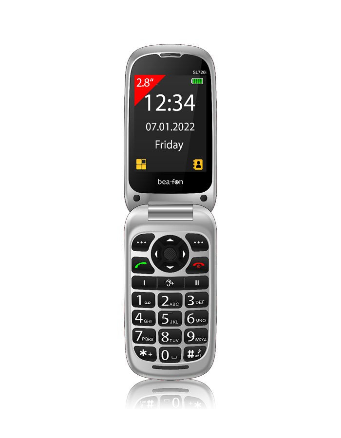 Movil Beafon Sl720i 7,11 Cm (2.8") 125 G Negro, Plata