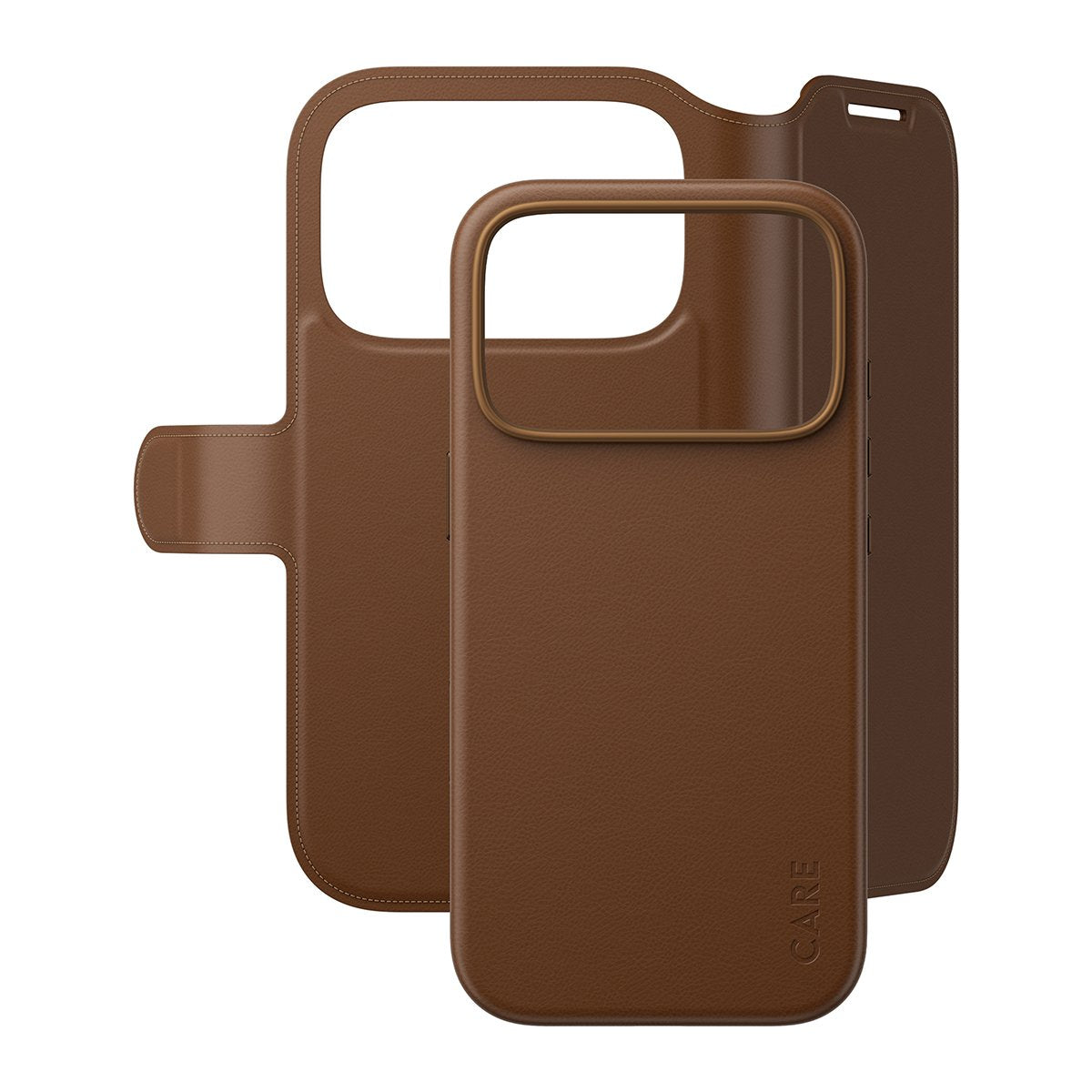 Care By Panzerglass Tango 2-In-1 Wallet Case Marrón M. Magsafe Iphone 17 Pro