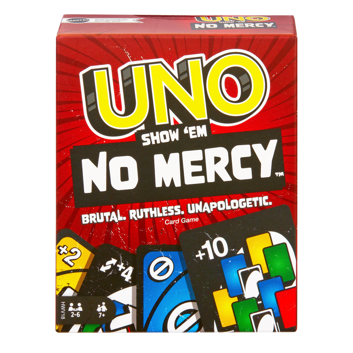 Juego De Cartas Mattel Uno No Mercy Hwv18