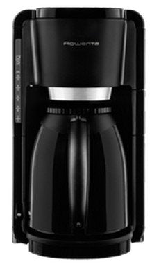 Rowenta Thermo Semi-Automática Cafetera De Filtro 1,25 L Negro, Cafetera De Filtro, 1,25 L, De Café Molido, 850 W, Negro