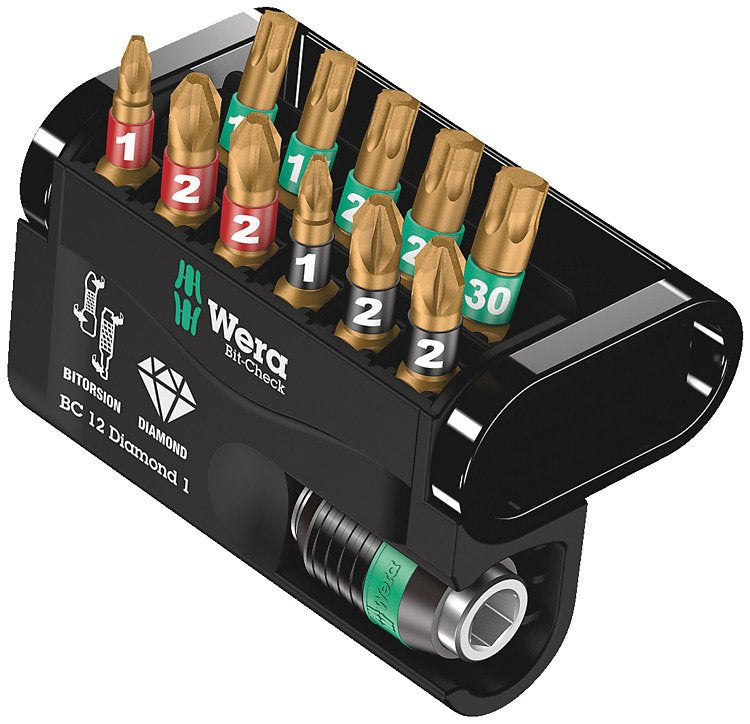 EAN 4013288180025 - Wera Bit-Check 12 punta de destornillador 12 pieza(s) imagen 1