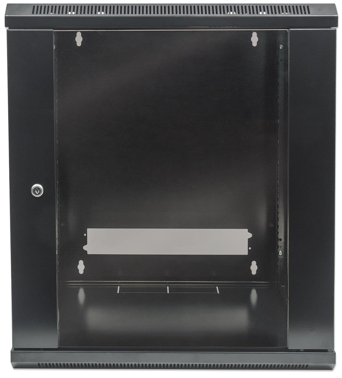 Intellinet Network Cabinet, Wall Mount (Standard), 12u, Usable Depth 260mm/Width 510mm, Negro, Flatpack, Max 60kg, Metal & Glass Door, Back Panel, Removeable Sides,Suitable Also For Use On Desk Or Floor, 19",Parts For Wall Install (Eg