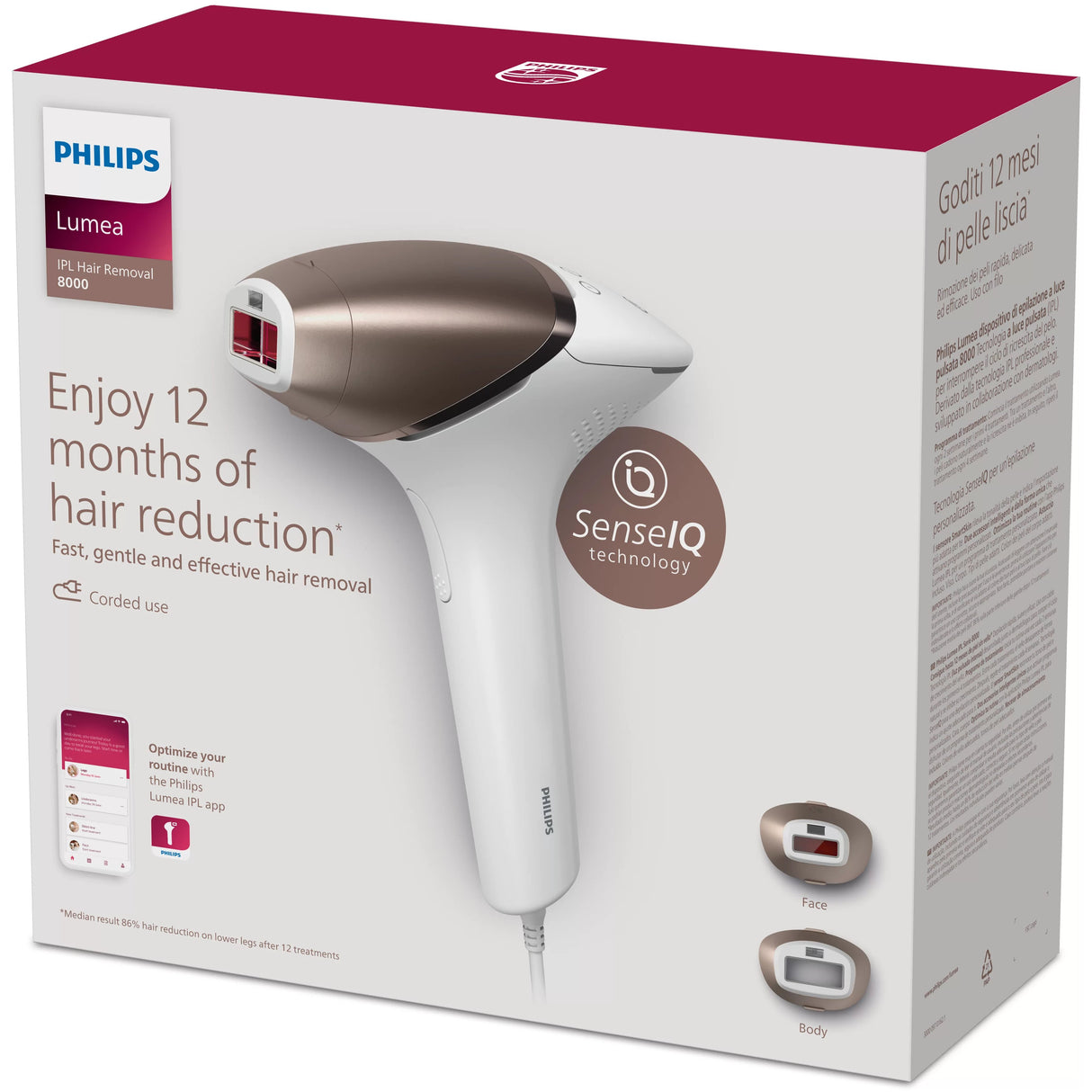 EAN 8720689015394 - Philips Lumea Prestige BRI945/00 depiladora de luz pulsada Luz pulsada intensa (IPL) Rosa, Blanco imagen 3