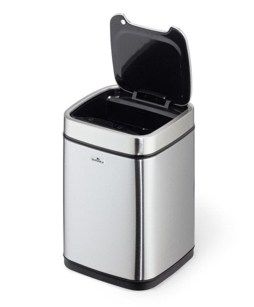 Papelera Con Sensor Durable No Touch 6l Plata Metalizado