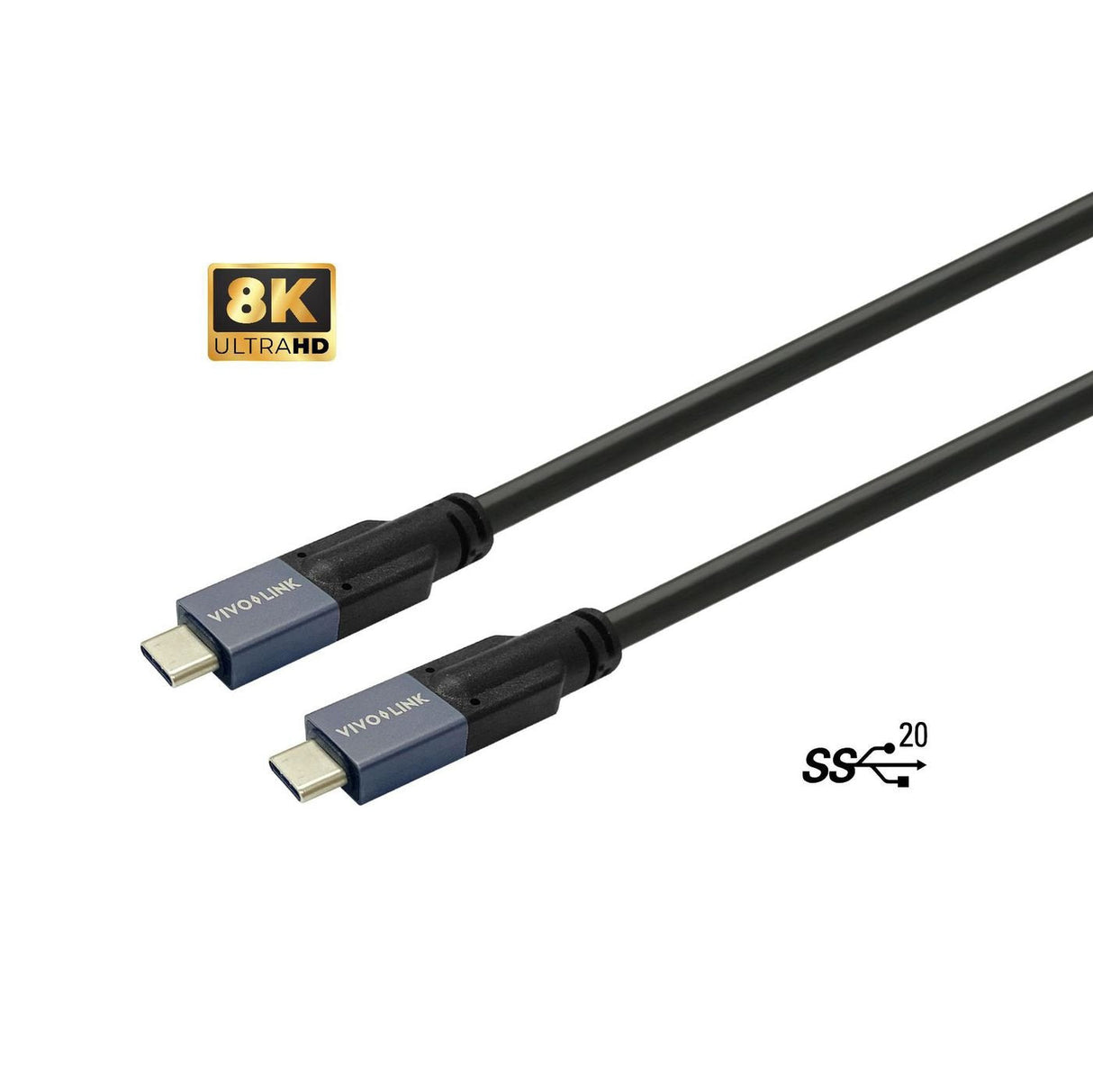 Usb-C To Usb-C Cable 7m - Supports 20 Gbps Data - Certified For Business - Warranty: 144m