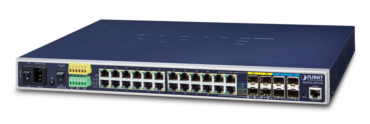 Indumrial L3 20-Port Gbit + 4port Combo + 2port 10g Sfp+ Switch, Ip30