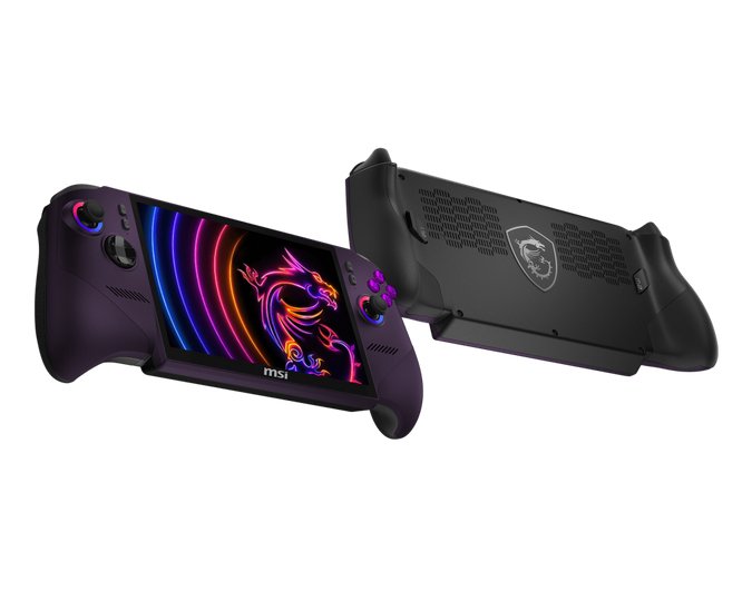 Msi Claw 8 Ex Ai+ Cg3em Launch Pack-008fr Console De Jeux Portables 20,3 Cm (8) 32 Go Pantalla Táctil Wifi Violeta