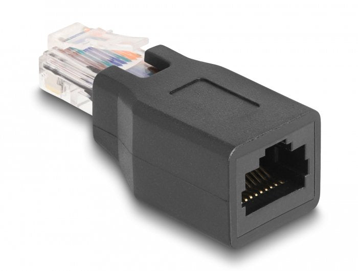 Delock 66991 Adaptador De Red Rj50 Macho A Hembra 10p/10c Pin Out 1:1 Negro
