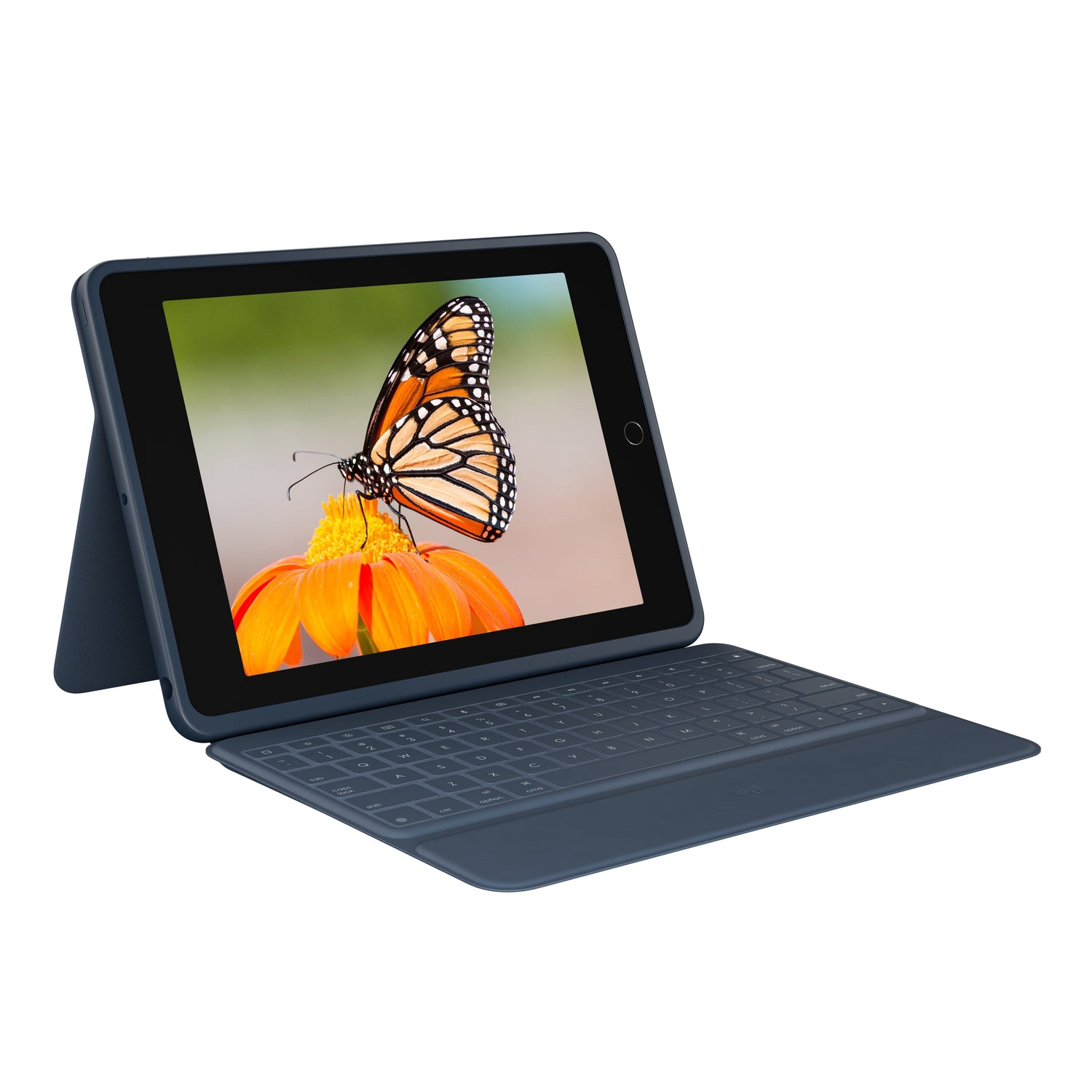 Logitech Rugged Combo 3 - Caja De Teclado Y Folio - Apple Smart Connector - Reino Unido - Azul Clásico