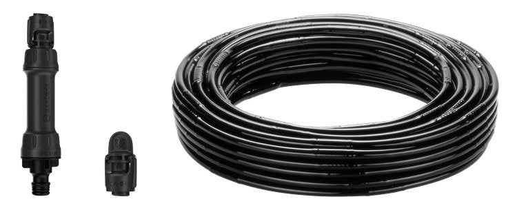 Gardena Kit De Riego Por Goteo Micro-Drip-System 50 Metros, Goteros (Negro, Modelo 2023, Sobre Y Bajo Tierra) 13501-20