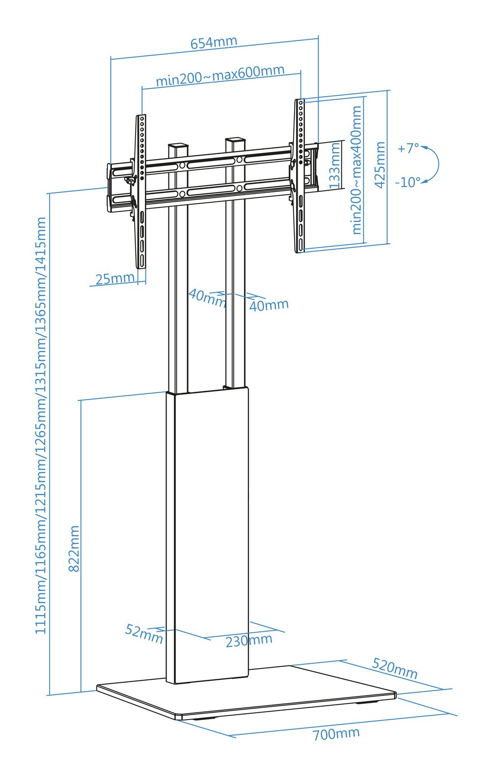 EAN 8433281014862 - TooQ Mirror 2,16 m (85") imagen 8