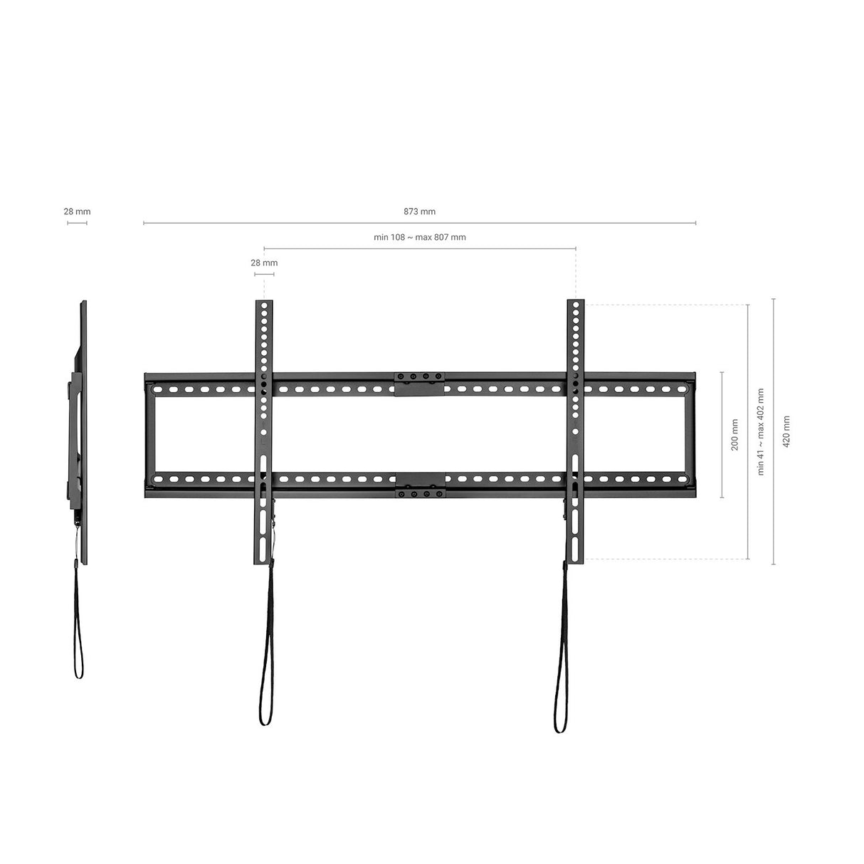 EAN 8436574707397 - AISENS WT90F-119 soporte para TV 2,29 m (90") imagen 3