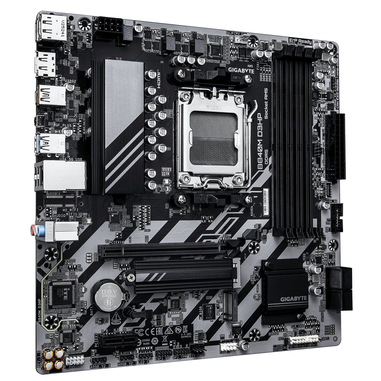 Placa Base Gigabyte B840m D3hp Am5 4xddr5 4xsata 2xm.2 B840m D3hp