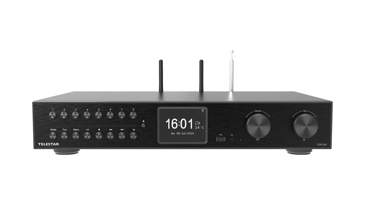 Telestar Top 550 Negro Multifunktionsradios Hifi-Baustei