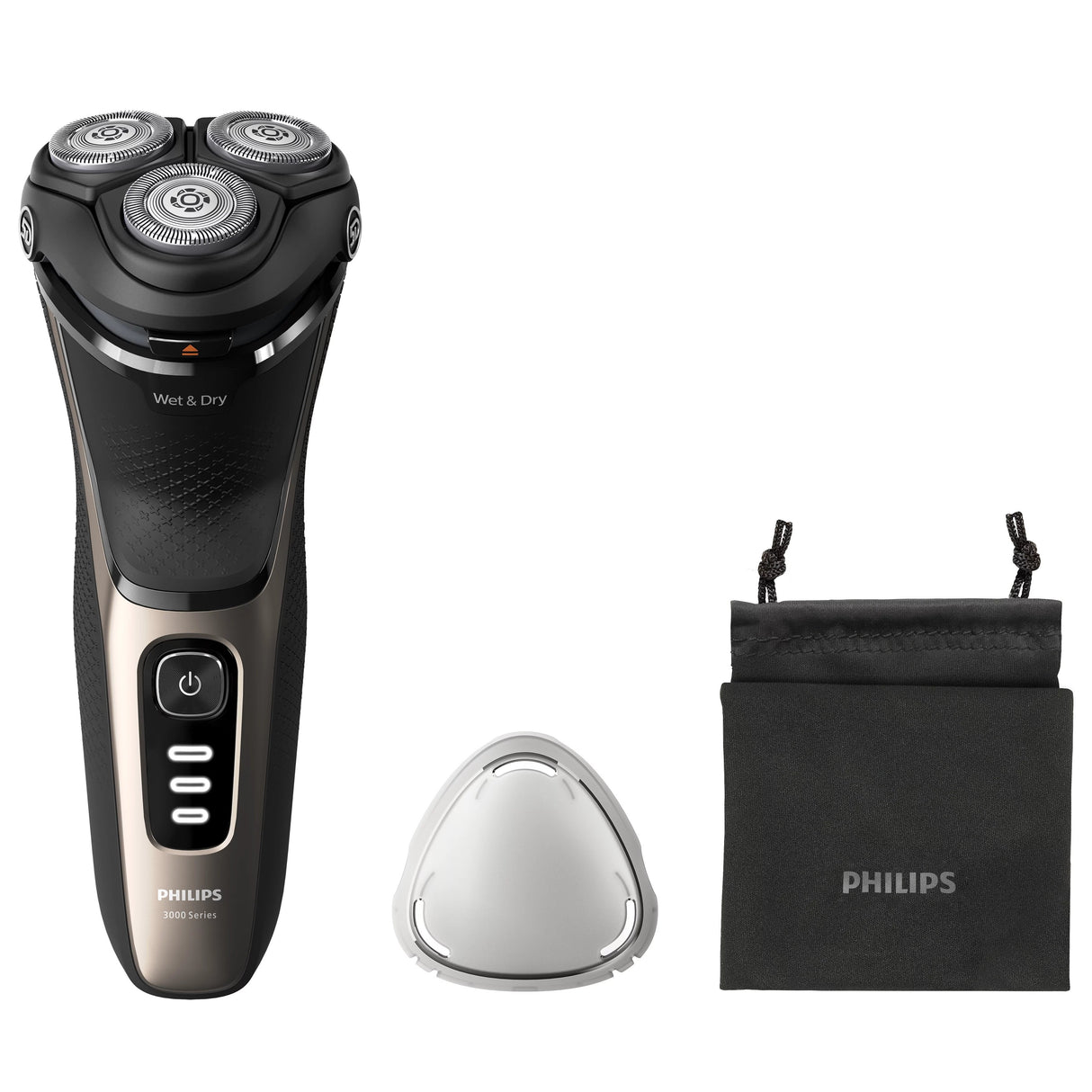 EAN 8720689018586 - Philips S3242/12 afeitadora Máquina de afeitar de rotación Recortadora Negro, Oro imagen 4