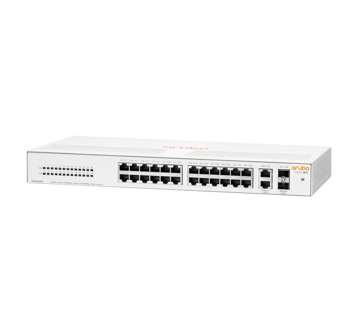 EAN 0190017602646 - HPE Aruba Networking Aruba Instant On 1430 26G 2SFP No administrado L2 Gigabit Ethernet (10/100/1000) 1U imagen 2