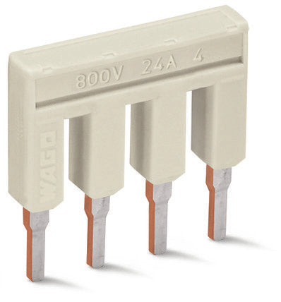 Wago 2002-407 Brcker,7-Fach,Isoliert,Lichtgrau