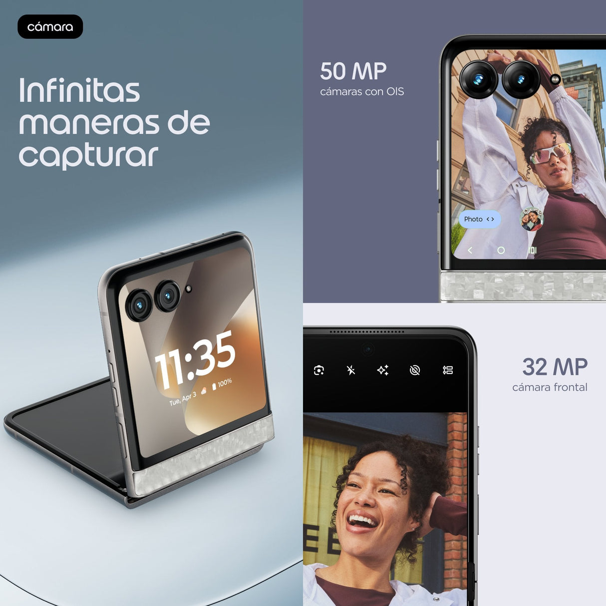 Motorola Razr 70 5g 8gb Ram 256gb - Bright White De