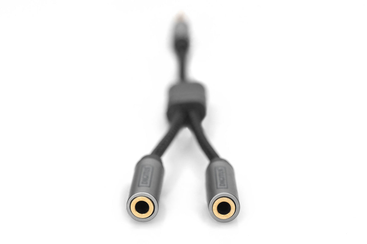 EAN 4016032481324 - Digitus DB-510320-002-S cable de audio 0,2 m 2 x 3.5mm Negro imagen 2