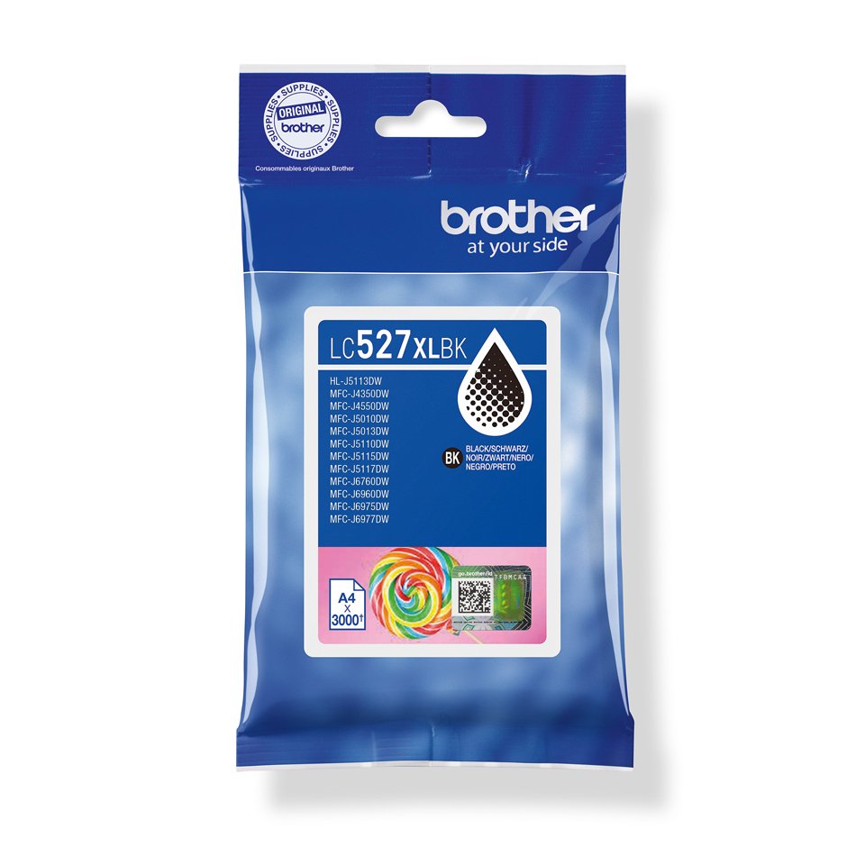 EAN 4977766839617 - Brother LC527XLBK cartucho de tinta 1 pieza(s) Original Alto rendimiento (XL) Negro imagen 1