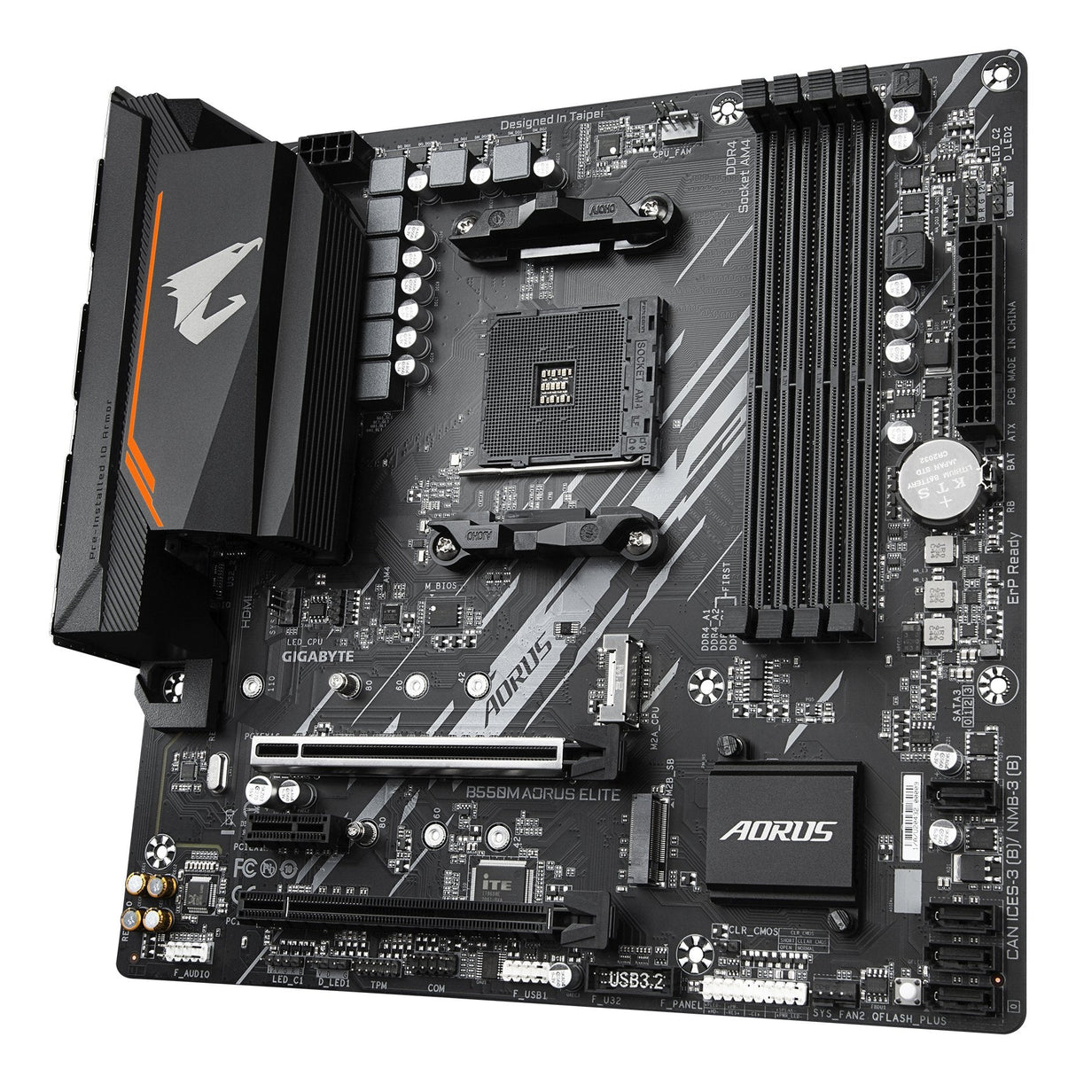 EAN 4719331809546 - GIGABYTE B550M AORUS ELITE placa base AMD B550 Zócalo AM4 micro ATX imagen 4