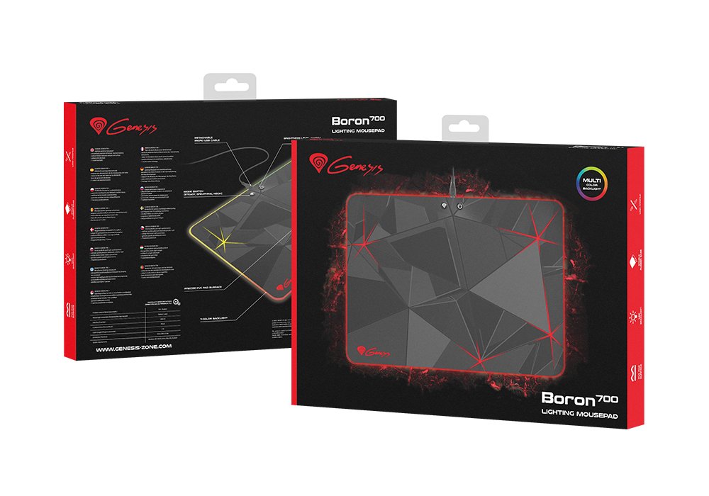 EAN 5901969407198 - GENESIS Boron 700 Alfombrilla de ratón para juegos Negro imagen 5