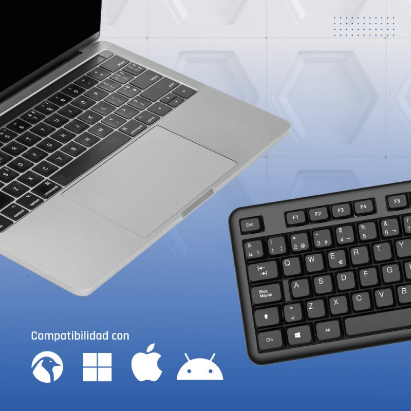 EAN 8435364320563 - iggual CK-OFFICE-105T teclado Hogar / Oficina QWERTY Español imagen 4
