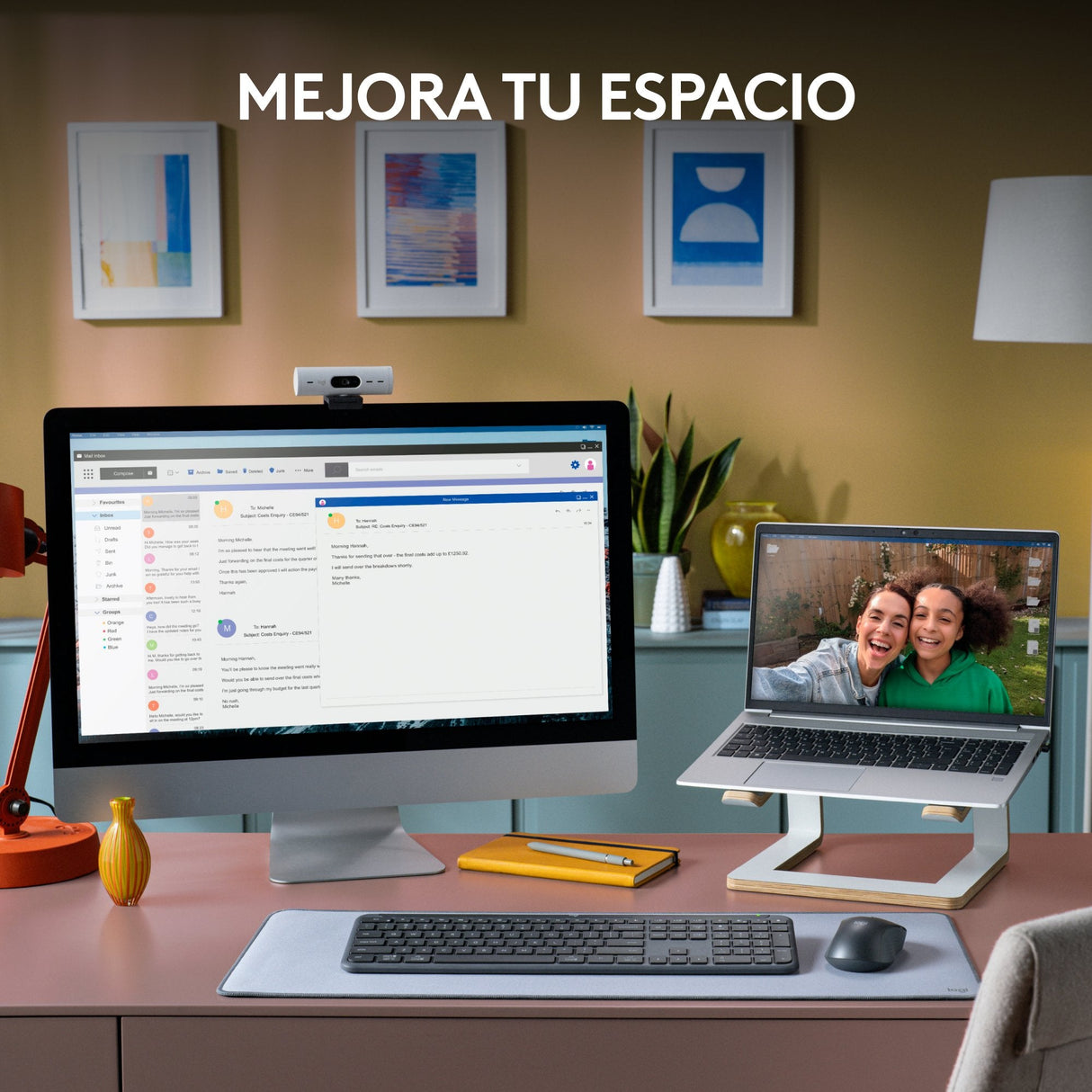 Teclado Español Y Ratón Signature Slim Wireless K950 Wrls Graphite - Esp - Mediter-412