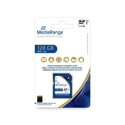 Mediarange Sd Card 128gb Sdxc Cl.10 Uhs-1