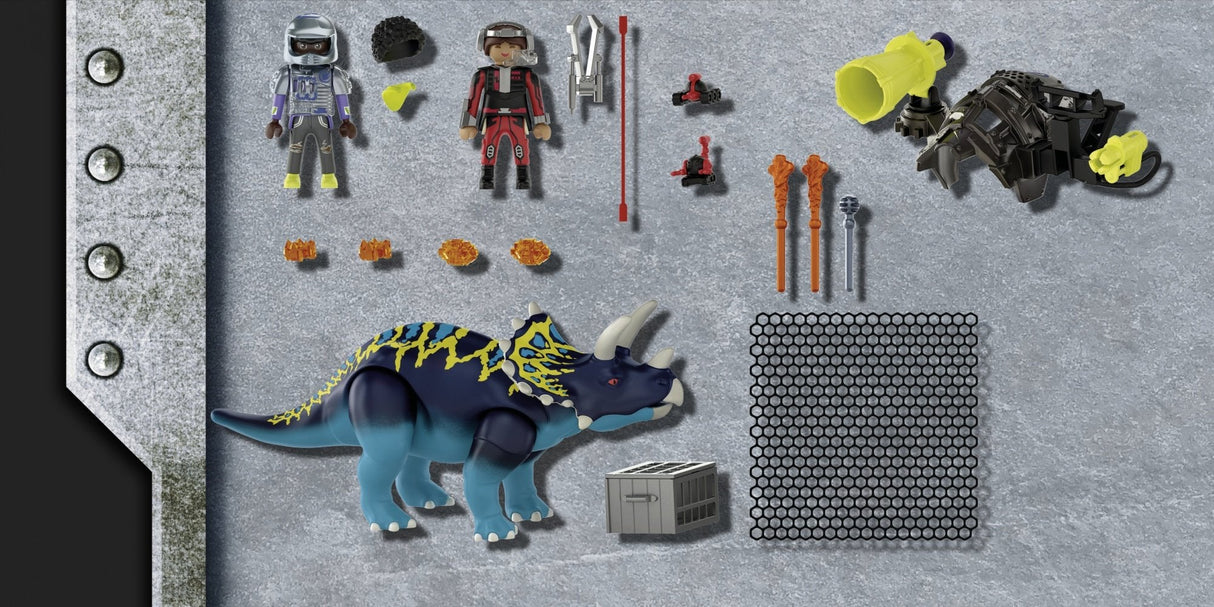 Playmobil 70627 Triceratops: Disturbios Por Las Piedras Legendarias
