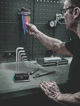 Wera Juego De Llaves 3 Angulares Hex-Plus Multicolor 950/9