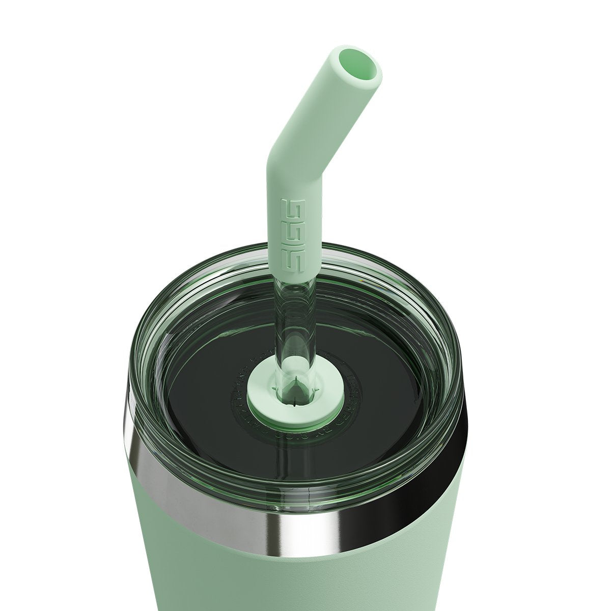 Taza De Café Sigg Helia Milky Green 0,45 L, Taza Térmica Verde Claro, Con Pajita