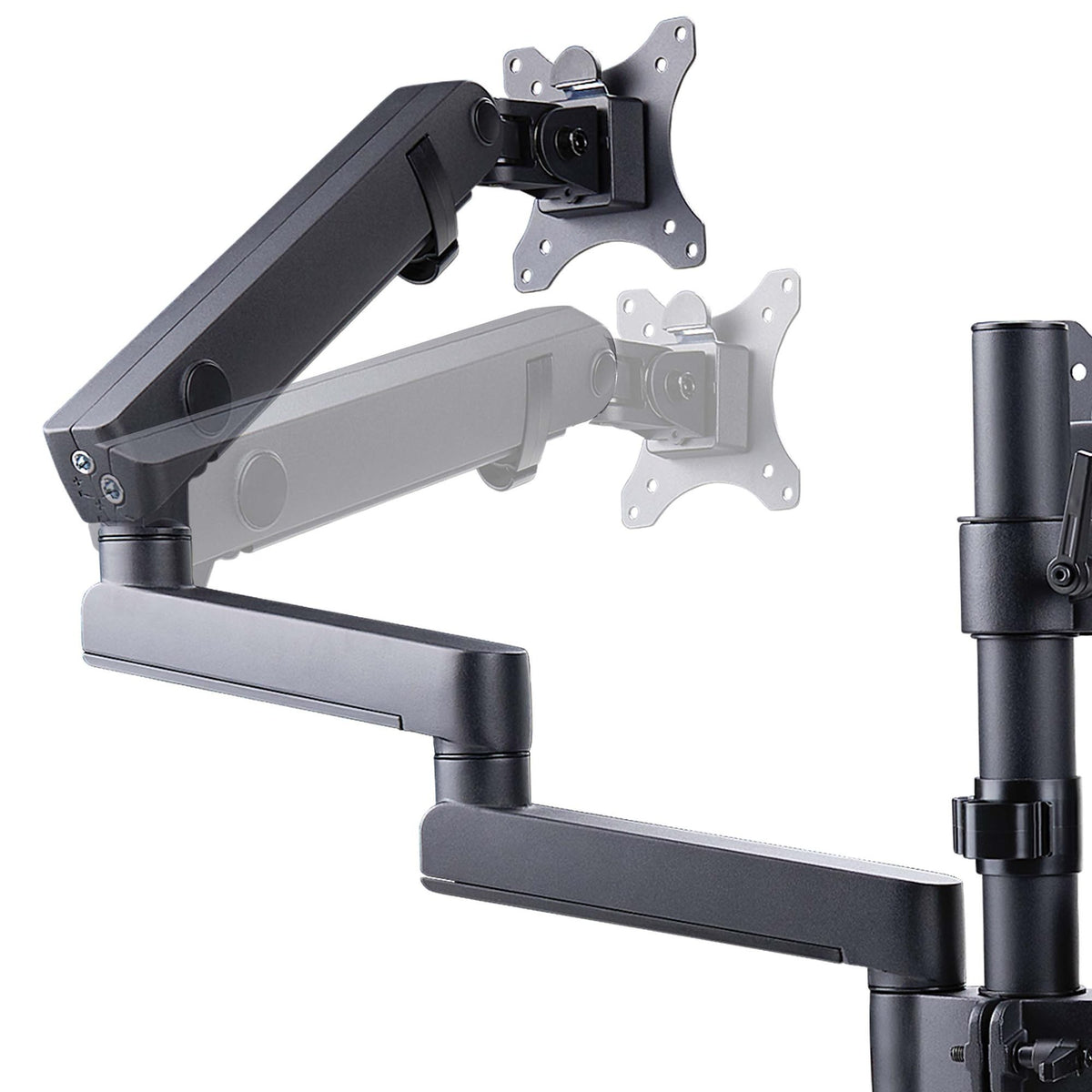 EAN 65030902038 - StarTech.com 3MP2AG-MONITOR-ARM soporte para monitor 68,6 cm (27") Negro imagen 7