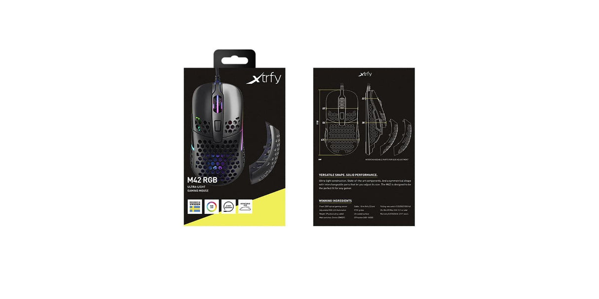 EAN 7340086909440 - CHERRY XTRFY M42 RGB ratón Juego Ambidextro USB tipo A Óptico 16000 DPI imagen 6