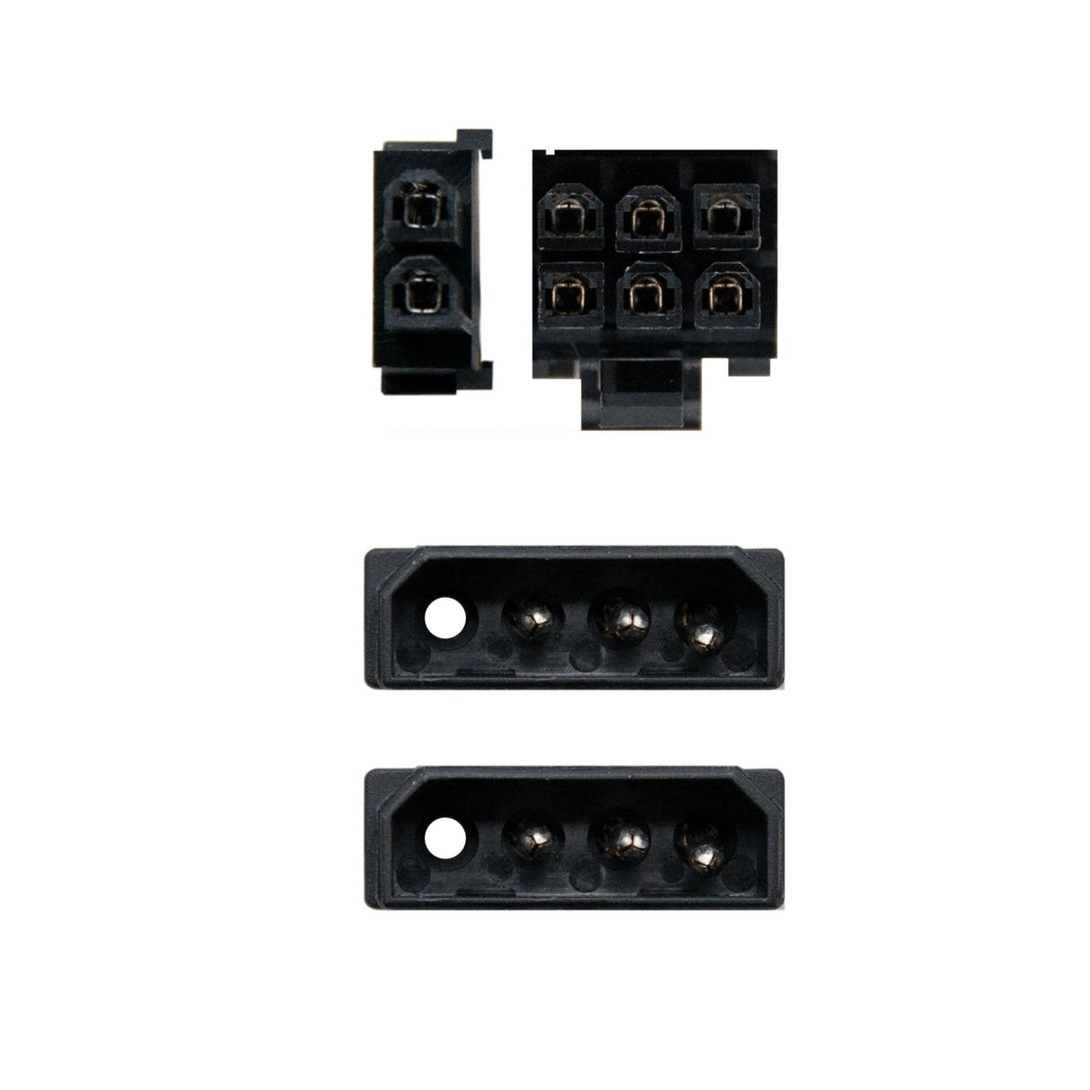 Nanocable Cable De Alimentacion Para Tarjeta Grafica 2x Molex 4pin Macho A Pci-E Molex 6+2pin Macho 0.20m