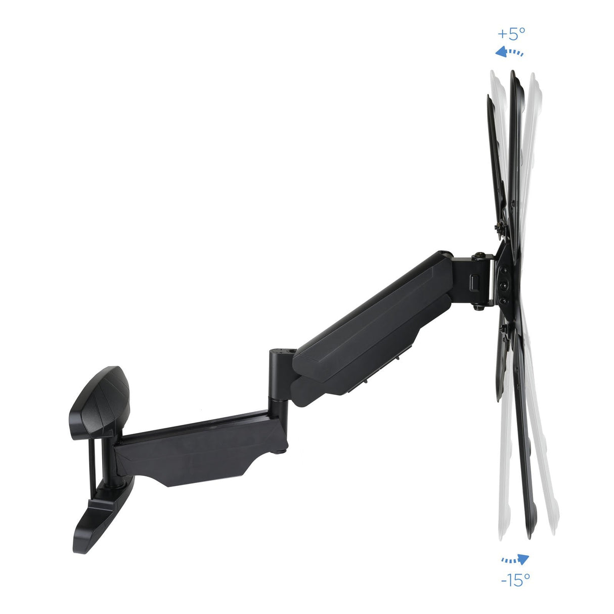 Tooq Soporte De Pared Con Brazo Articulado Para Tv De 23"-55" - Giratorio E Inclinable - Piston De Gas - Peso Max 30kg