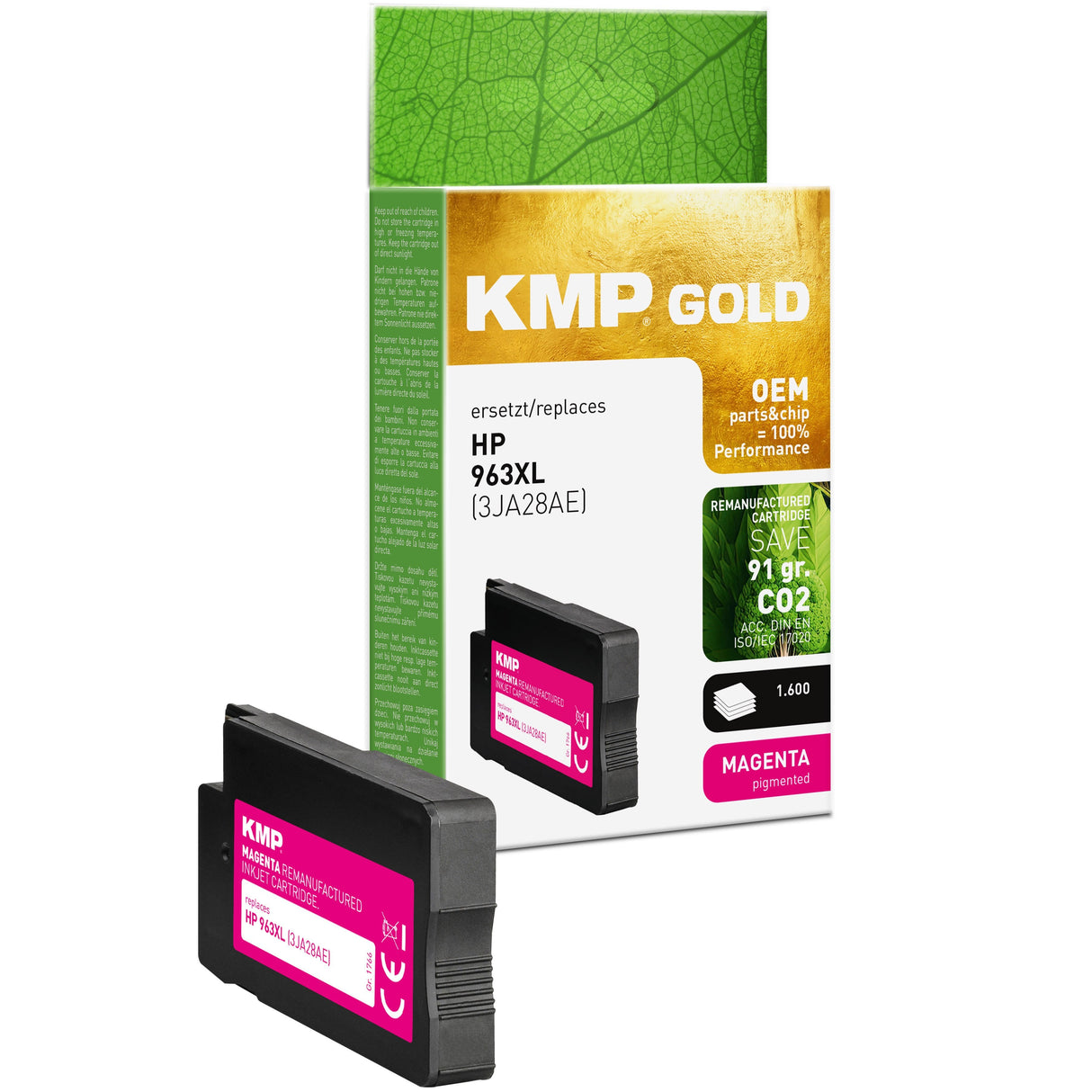 EAN 4011324001716 - KMP 1766,6006 cartucho de tinta 1 pieza(s) Original Alto rendimiento (XL) Magenta imagen 1